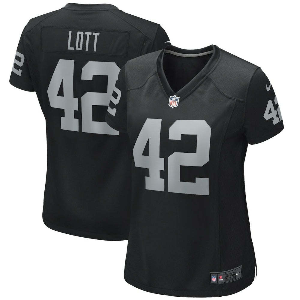 Ronnie Lott Las Vegas Raiders Women's Game Retired Player Jersey - Black Jerseys