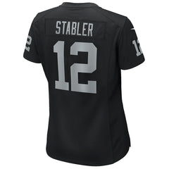 Ken Stabler Las Vegas Raiders Women's Game Retired Player Jersey - Black Jerseys