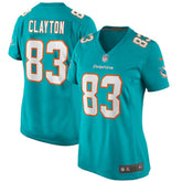 Mark Clayton Miami Dolphins Women's Game Retired Player Jersey - Aqua Jerseys