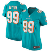 Jason Taylor Miami Dolphins Women's Game Retired Player Jersey - Aqua Jerseys