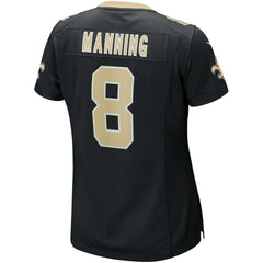 Archie Manning New Orleans Saints Women's Game Retired Player Jersey - Black Jerseys