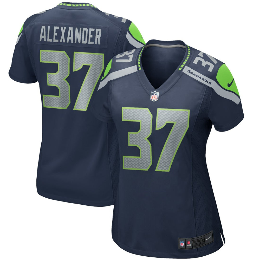 Shaun Alexander Seattle Seahawks Women's Game Retired Player Jersey - College Navy Jerseys