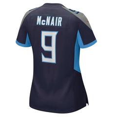 Steve McNair Tennessee Titans Women's Game Retired Player Jersey - Navy Jerseys