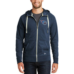 Tennessee Titans New Era In Season Hoodie Full-Zip Jacket - Heathered Navy Hoodies