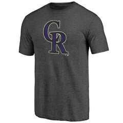 Colorado Rockies Father's Day Greatest Dad Tri-Blend T-Shirt - Black T-shirts