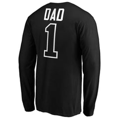 Baltimore Orioles Father's Day #1 Dad Long Sleeve T-Shirt - Black T-shirts