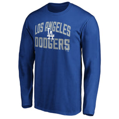 Los Angeles Dodgers Father's Day #1 Dad Long Sleeve T-Shirt - Royal T-shirts