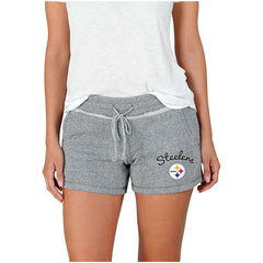Pittsburgh Steelers Concepts Sport Women's Mainstream Terry Shorts - Gray Shorts