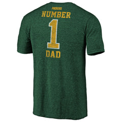 Green Bay Packers #1 Dad Team Logo T-Shirt - Green T-shirts