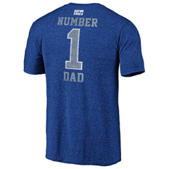 Indianapolis Colts #1 Dad Team Logo T-Shirt - Royal T-shirts