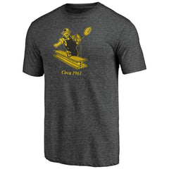 Pittsburgh Steelers #1 Dad Team Logo T-Shirt - Charcoal T-shirts