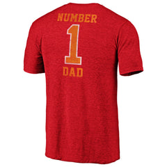 Tampa Bay Buccaneers #1 Dad Team Logo T-Shirt - Red T-shirts