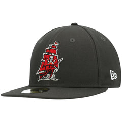 Tampa Bay Buccaneers New Era Omaha 59FIFTY Fitted Hat - Pewter Hats