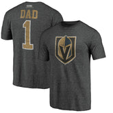 Vegas Golden Knights Greatest Dad Tri-Blend T-Shirt - Charcoal | US 3990276