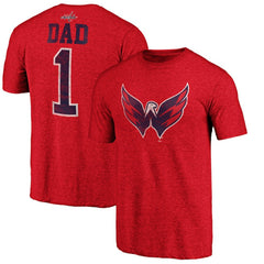 Washington Capitals Greatest Dad Tri-Blend T-Shirt - Red | US 3990277
