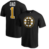 Boston Bruins #1 Dad Logo T-Shirt - Black | US 3990281