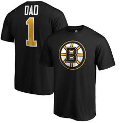 Boston Bruins #1 Dad Logo T-Shirt - Black | US 3990281