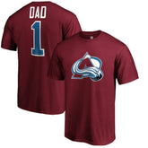 Colorado Avalanche #1 Dad T-Shirt - Burgundy | US 3990286