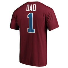 Colorado Avalanche #1 Dad T-Shirt - Burgundy | US 3990286