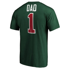 Minnesota Wild #1 Dad T-Shirt - Green | US 3990293