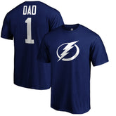 Tampa Bay Lightning #1 Dad T-Shirt - Blue | US 3990304