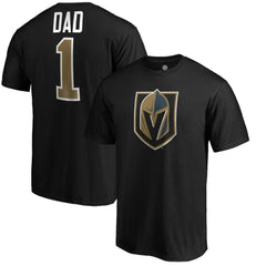 Vegas Golden Knights #1 Dad T-Shirt - Black | US 3990307