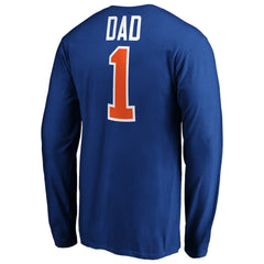 New York Islanders #1 Dad Long Sleeve T-Shirt - Royal | US 3990328