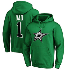 Dallas Stars #1 Dad Pullover Hoodie - Kelly Green | US 3990350