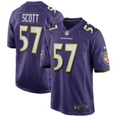 Bart Scott Baltimore Ravens Game Retired Player Jersey - Purple Jerseys