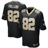 Bob Pollard New Orleans Saints Game Retired Player Jersey - Black Jerseys