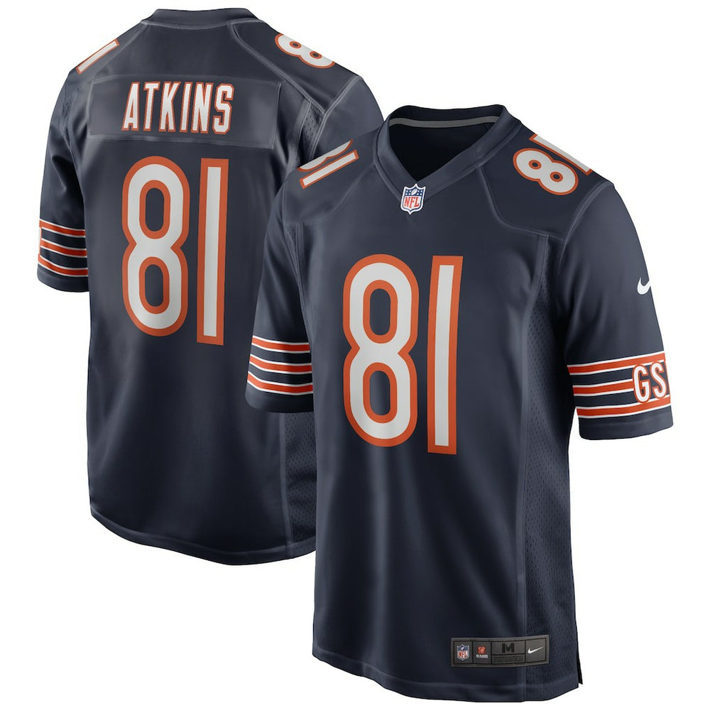 Doug Atkins Chicago Bears Game Retired Player Jersey - Navy Jerseys