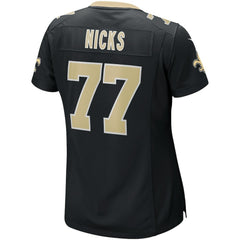 Carl Nicks New Orleans Saints Women's Game Retired Player Jersey - Black Jerseys