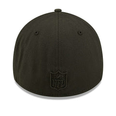 New York Jets New Era Black On Black 39THIRTY Flex Hat