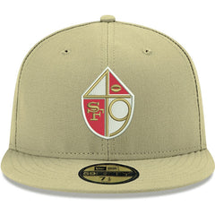San Francisco 49ers New Era Omaha Throwback 59FIFTY Fitted Hat - Gold Hats