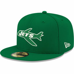 New York Jets New Era Omaha Throwback 59FIFTY Fitted Hat - Kelly Green Hats