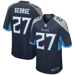Eddie George Tennessee Titans Game Retired Player Jersey - Navy Jerseys