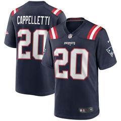 Gino Cappelletti New England Patriots Game Retired Player Jersey - Navy Jerseys