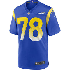 Jackie Slater Los Angeles Rams Game Retired Player Jersey - Royal Jerseys