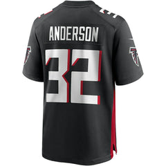 Jamal Anderson Atlanta Falcons Game Retired Player Jersey - Black Jerseys