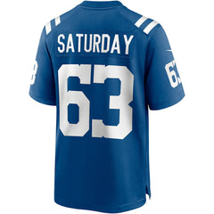 Jeff Saturday Indianapolis Colts Game Retired Player Jersey - Royal Jerseys