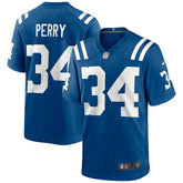 Joe Perry Indianapolis Colts Game Retired Player Jersey - Royal Jerseys