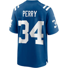 Joe Perry Indianapolis Colts Game Retired Player Jersey - Royal Jerseys