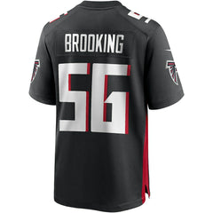 Keith Brooking Atlanta Falcons Game Retired Player Jersey - Black Jerseys