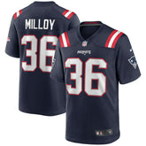 Lawyer Milloy New England Patriots Game Retired Player Jersey - Navy Jerseys