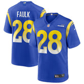 Marshall Faulk Los Angeles Rams Game Retired Player Jersey - Royal Jerseys
