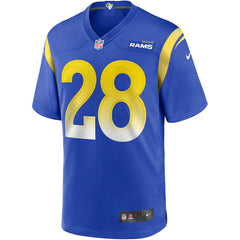 Marshall Faulk Los Angeles Rams Game Retired Player Jersey - Royal Jerseys