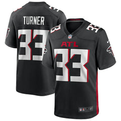 Michael Turner Atlanta Falcons Game Retired Player Jersey - Black Jerseys