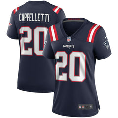 Gino Cappelletti New England Patriots Women's Game Retired Player Jersey - Navy Jerseys