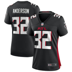 Jamal Anderson Atlanta Falcons Women's Game Retired Player Jersey - Black Jerseys