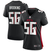 Keith Brooking Atlanta Falcons Women's Game Retired Player Jersey - Black Jerseys